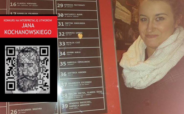 Konkurs na interpretację utworów J. Kochanowskiego