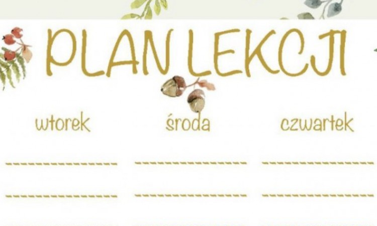 Plan lekcji