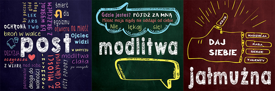 Post, modlitwa i jałmużna.