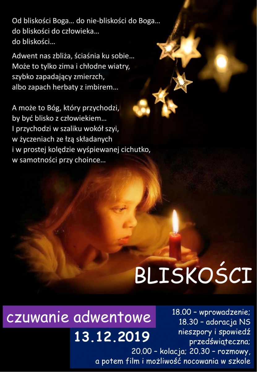 Czuwanie adwentowe o ...bliskości. 